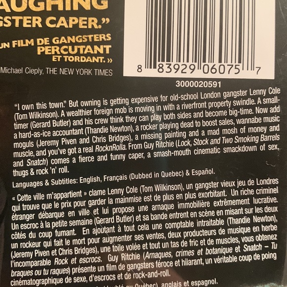 ☄️2/$15☄️RocknRolla dvd - Picture 2 of 3